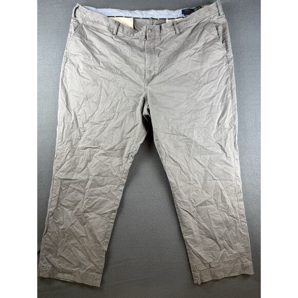 Polo Ralph Lauren Stretch Classic Fit Chino Pants Men's Size 48B x 30 Soft Gray - Picture 1 of 8